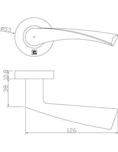 Béquille Double Sur Rosace Massive Héraclès...