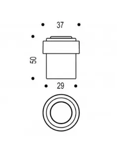 Butoir De Sol Aluminium Vachette 3750 2
