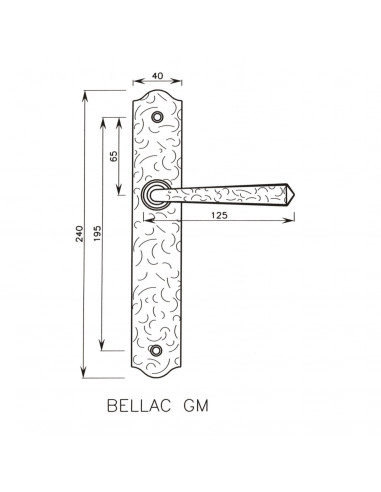 Ensemble Sur Plaque Bouvet De Style Bellac