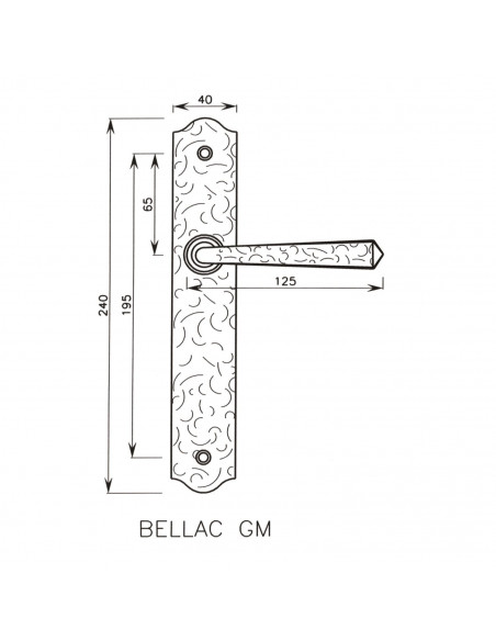 Ensemble Sur Plaque Bouvet De Style Bellac