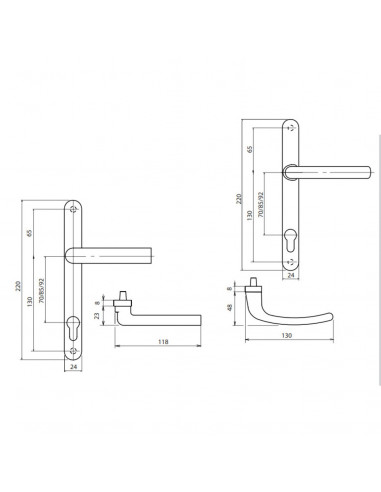 Ensemble Sur Plaque Sofi Étroite