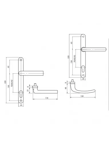 Ensemble Sur Plaque Sofi Étroite