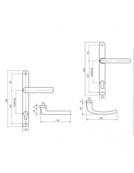 Ensemble Sur Plaque Sofi Étroite