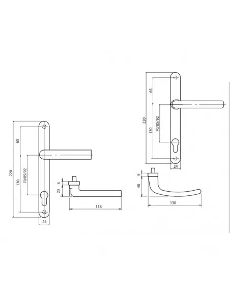 Ensemble Sur Plaque Sofi Étroite