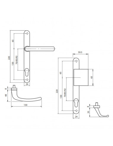 Ensemble Sur Plaque Sofi Étroite