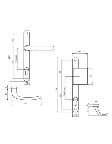 Ensemble Sur Plaque Sofi Étroite