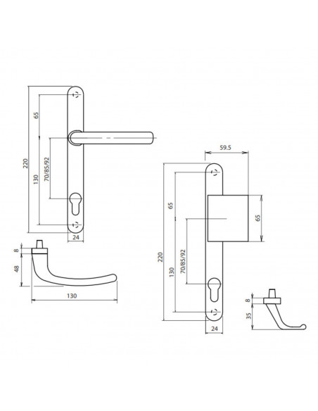 Ensemble Sur Plaque Sofi Étroite