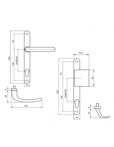 Ensemble Sur Plaque Sofi Étroite