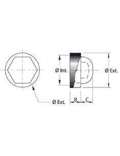 Cache Écrous Pvc Fortaps Noir -10 2