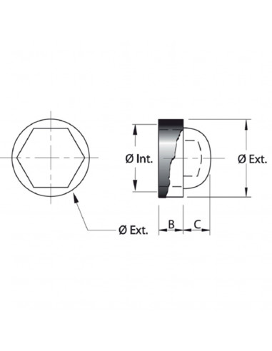 Cache Écrous Pvc Fortaps Noir -10