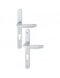 Ensemble Sur Plaque New York Hoppe Plaque Étroite Argent