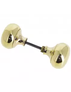 Bouton Double Laiton Poli Devismes Rond