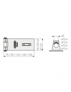 Porte Cadenas Abus 95 Mm - 5 Pièces 2