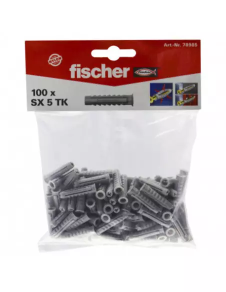 Sachet Cheville Fischer Pour Matériaux Pleins Sx 5 T K -2
