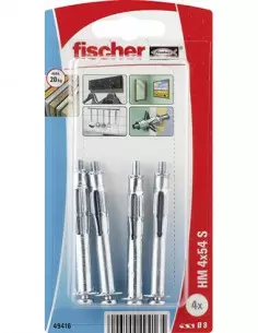 Blister Cheville Métallique Pour Corps Creux Hm 4 X 54 S...