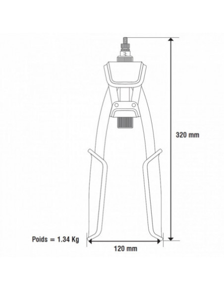 Pince À Levier N200 Scell-It Pour Écrous À Sertir + 150 Écrous