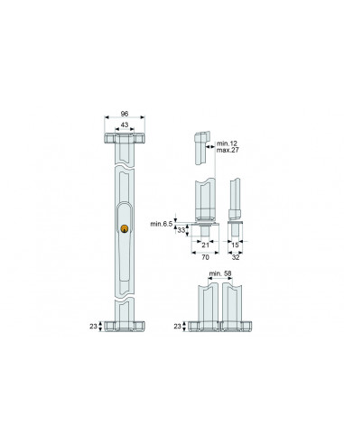 Serrure De Fenêtre Abus À Tringle Fos550