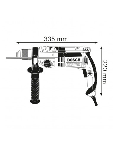 Perceuse À Percussion Bosch Gsb 24-2 Coffret...