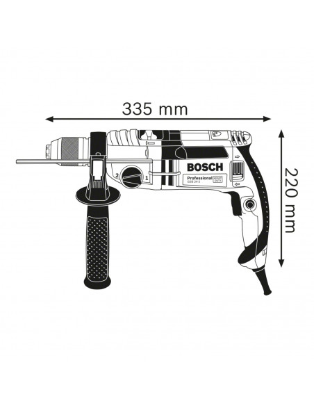 Perceuse À Percussion Bosch Gsb 24-2 Coffret 1100 W