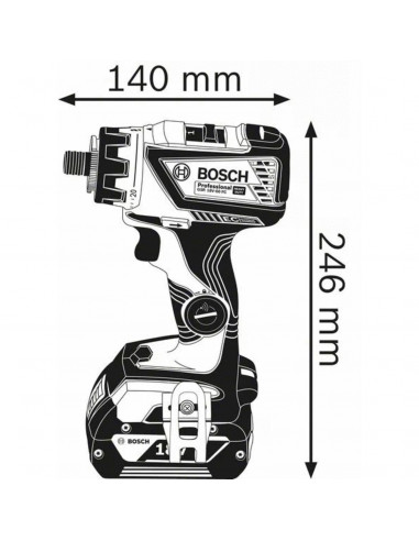 Perceuse Visseuse Gsr 18v-60 Fc seule Bosch L-Boxx