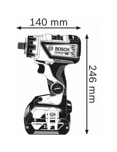 Perceuse Visseuse Gsr 18v-60 Fc seule Bosch L-Boxx