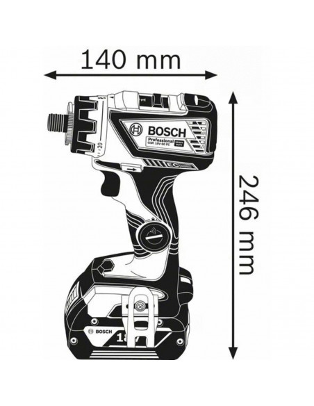 Perceuse Visseuse Gsr 18v-60 Fc seule Bosch L-Boxx