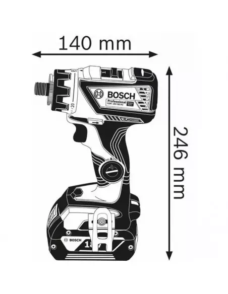 Perceuse Visseuse Gsr 18v-60 Fc seule Bosch L-Boxx