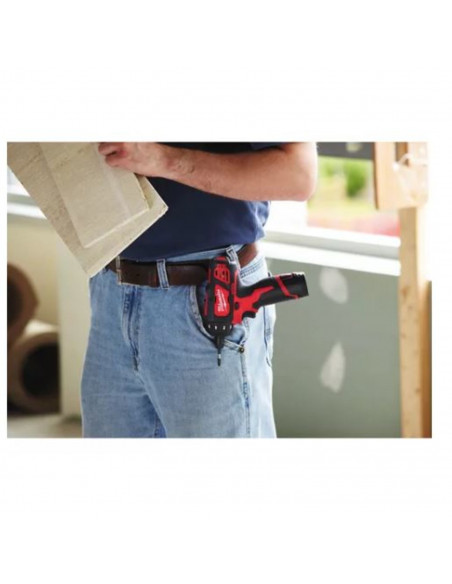 Perceuse Visseuse 12 V M12 Milwaukee Bd-202c + 2 Batteries 2 Ah + Chargeur + Coffret