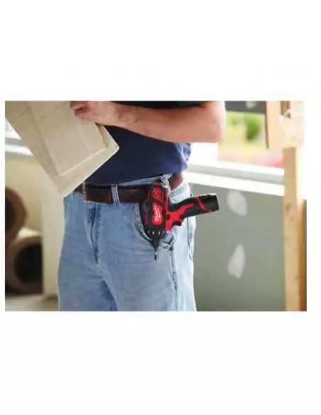 Perceuse Visseuse 12 V M12 Milwaukee Bd-202c + 2 Batteries 2 Ah + Chargeur + Coffret