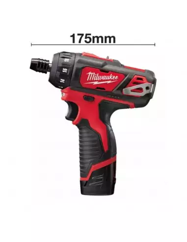 Perceuse Visseuse 12 V M12 Milwaukee Bd-202c +...