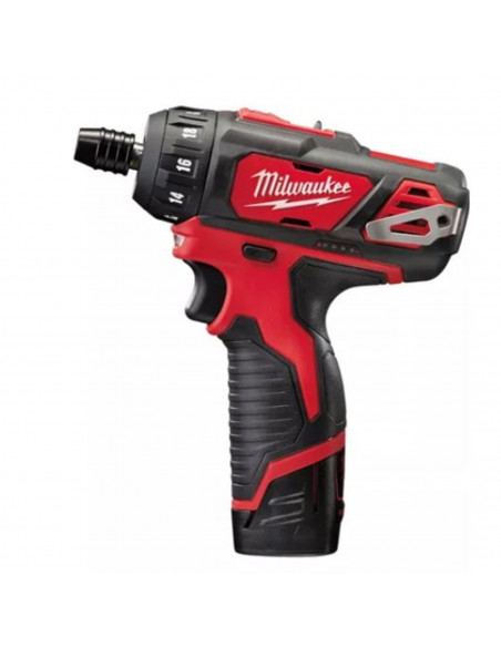 Perceuse Visseuse 12 V M12 Milwaukee Bd-202c + 2 Batteries 2 Ah + Chargeur + Coffret