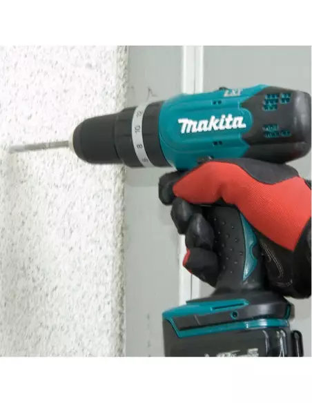 Perceuse Visseuse À Percussion 14,4v + 2 Batteries 1,5 Ah + Chargeur Dc18rc Makita Dhp343ryj