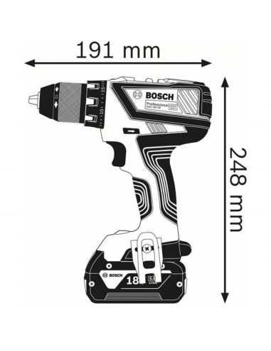 Perceuse Visseuse Gsr 18v-28 Bosch seule L-Boxx
