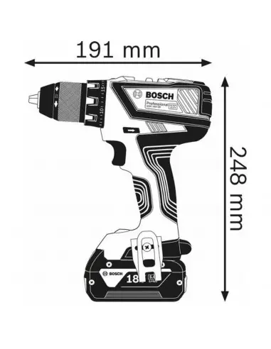 Perceuse Visseuse Gsr 18v-28 Bosch seule L-Boxx