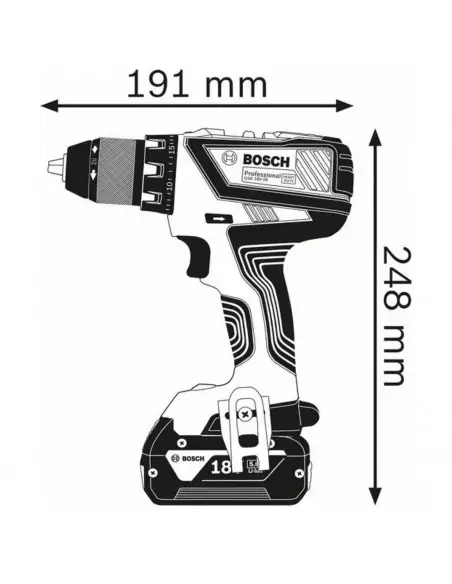 Perceuse Visseuse Gsr 18v-28 Bosch seule L-Boxx