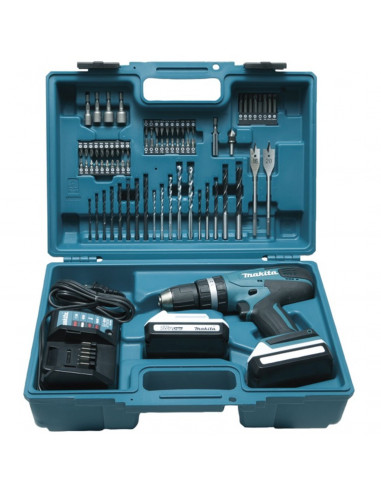 Perceuse Visseuse À Percussion Makita 18 V + 2 Batteries 1,5 Ah + Chargeur + Coffret Standard