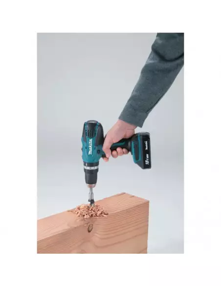 Perceuse Visseuse À Percussion Makita 18 V + 2 Batteries 1,5 Ah + Chargeur + Coffret Standard