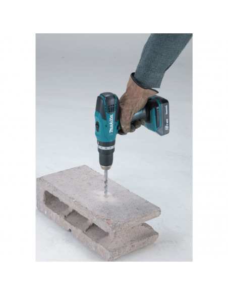 Perceuse Visseuse À Percussion Makita 18 V + 2 Batteries 1,5 Ah + Chargeur + Coffret Standard