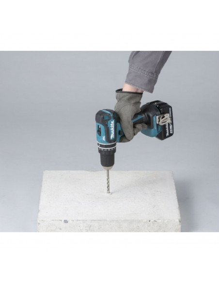 Perceuse Visseuse À Percussion Makita 18 V + 2 Batteries 5 Ah + Chargeur Rapide + Coffret Makpac