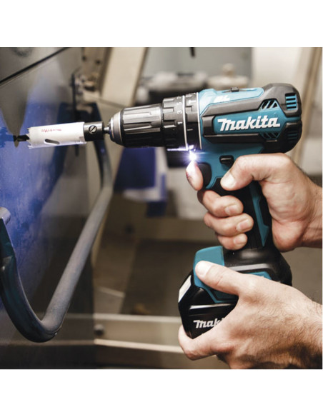 Perceuse Visseuse À Percussion Makita 18 V + 2 Batteries 5 Ah + Chargeur Rapide + Coffret Makpac