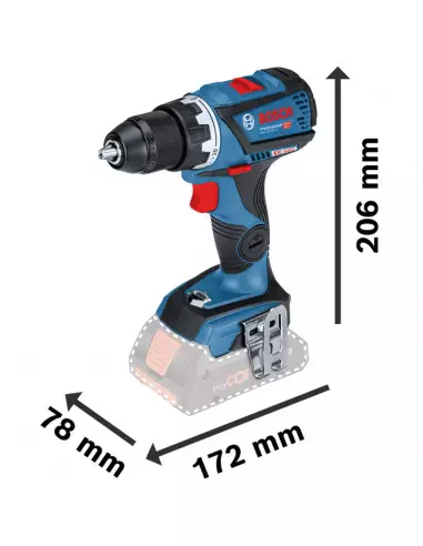 Perceuse Visseuse Bosch Gsr 18v-60 C + 2 X 4ah...