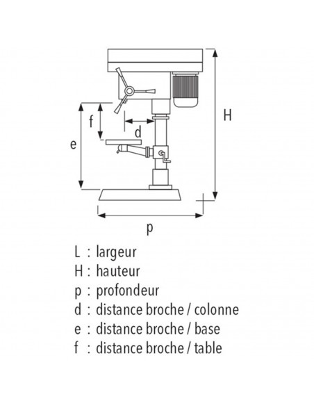 Perceuse D'établi Sidamo Pe 22 Fe Mono