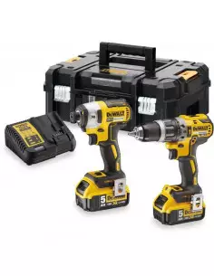 Pack 18v 2 Outils Dck266p2t 2x5ah T-Stak Dewalt...
