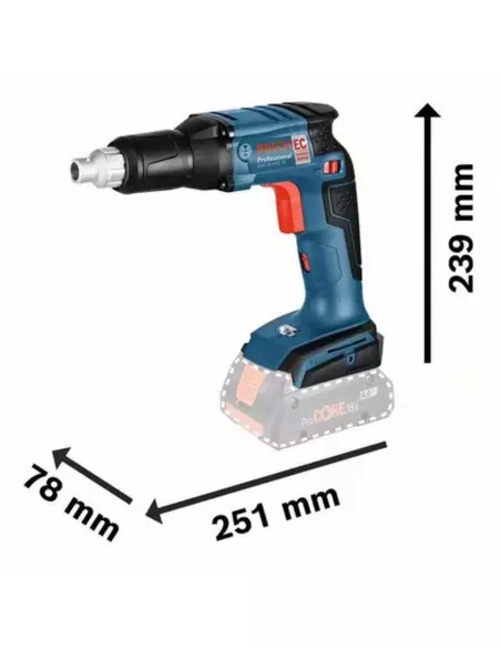 Visseuse Plaquiste Bosch Gsr 18v-Ec Te 8ah Procore L-Boxx
