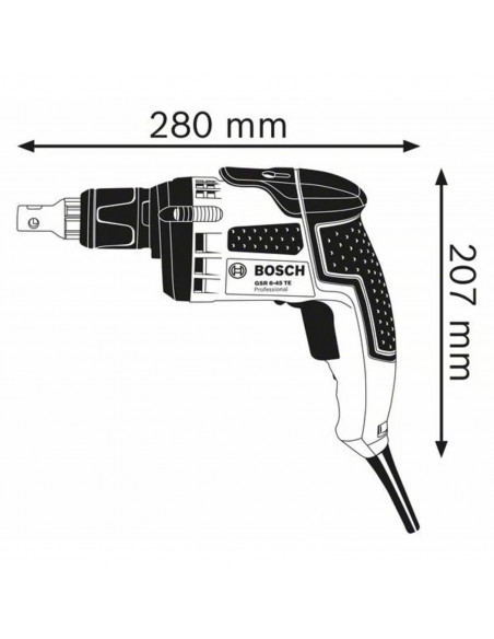 Visseuse À Placo Bosch Gsr 6-45 Te 700 W