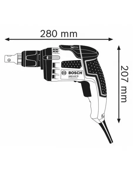 Visseuse À Placo Bosch Gsr 6-45 Te 700 W