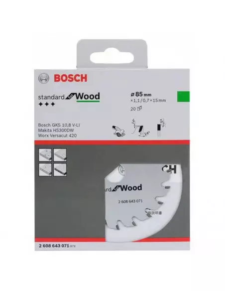 Lame De Scie Circulaire Optiline Wood Bosch En Gks 12