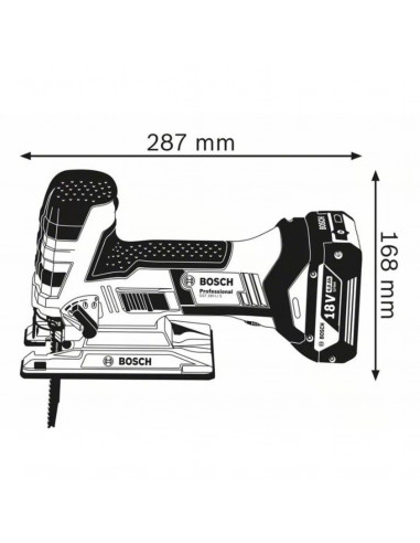 Scie Sauteuse Bosch Gst 18 V-Li S 2x8ah Procore...