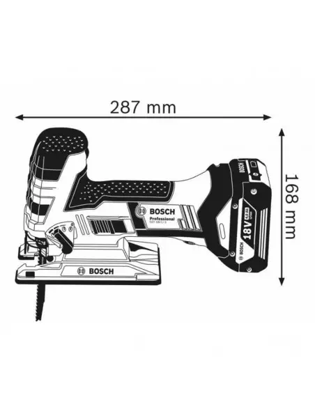 Scie Sauteuse Bosch Gst 18 V-Li S 2x8ah Procore L-Boxx