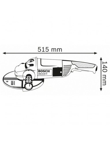 Meuleuse 230 Gws22-230h Bosch 2200 W